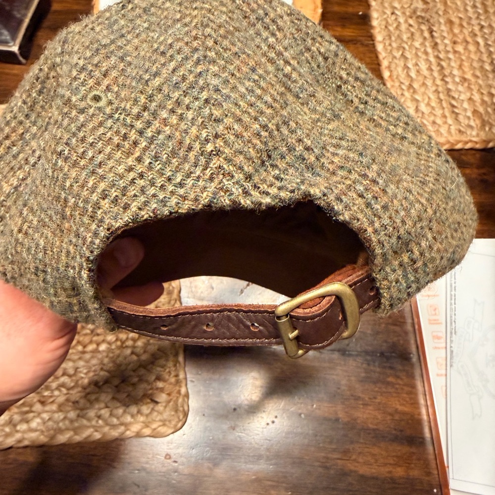 Ralph Lauren hard to find vintage Tweed and Brown Leather brim Cap - Picture 4 of 4